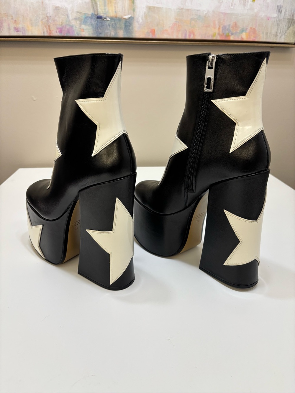 Marc Jacobs The Star Patchwork Kiki Platform Boots - Picture 5 of 10
